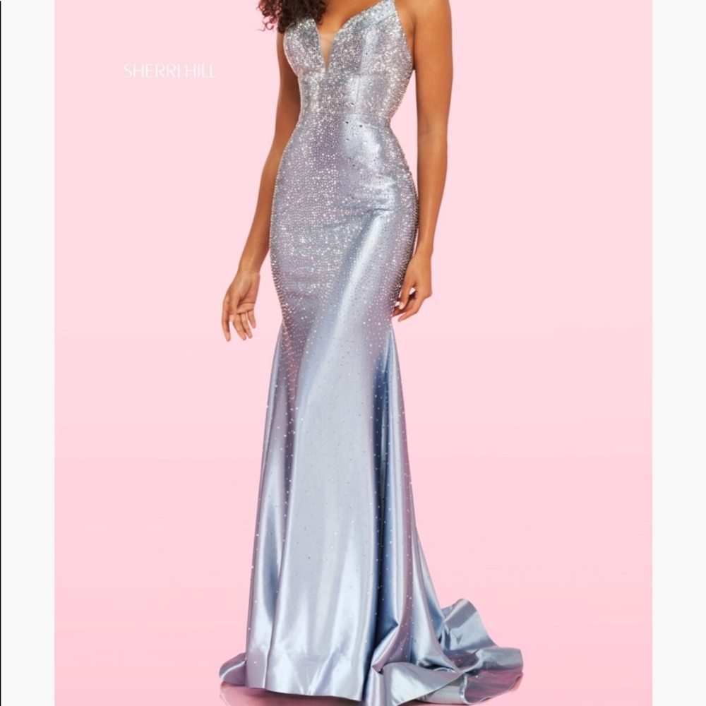 Sherri Hill rhinestone gown dress 52473 size 10